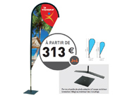 drapeau rond beach flag